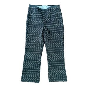 Geoffrey Beene Sport Cropped Black with Embroidered Circles PANTS 4